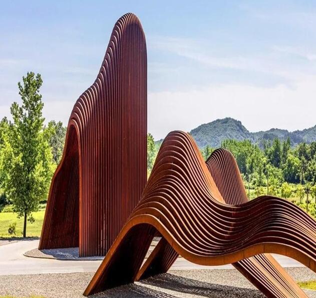 迁西锈钢板造型